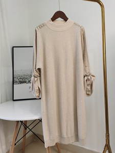 Suéter de Cuello Redondo de Manga Larga, Estilo Informal, Grueso, de Cachemira con Parches de Hilo con Cuentas BC, para Otoño, Precio Especial, No se Admiten Devoluciones - Product Image 3