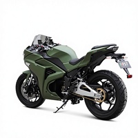 Moto électrique de compétition à batterie lithium haute puissance 72V, moteur de moyeu avant, cadre en fibre de carbone, frein à disque, voiture de sport