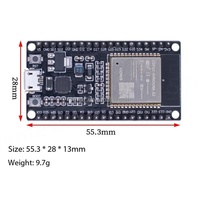 Placa de Desarrollo ESP-32 CP2102 30P/38P WIFI+ 2 en 1 CPU de Doble Núcleo de Bajo Consumo ESP32 ESP-32S 2.4 GHz