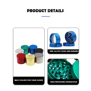 Di alta qualità in lega di zinco Grinder personalizzato Laser inciso Logo semplice stile frantoio per il tabacco per il fumo all'ingrosso - Product Image 5