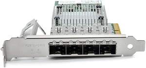 <span class=keywords><strong>Tarjeta</strong></span> de Red Ethernet Interna para Escritorio con Chipset I350AM4 I350-F4 PCI-E X4, Cuatro Ranuras SFP, Adaptador Controlador NIC - Product Image 3