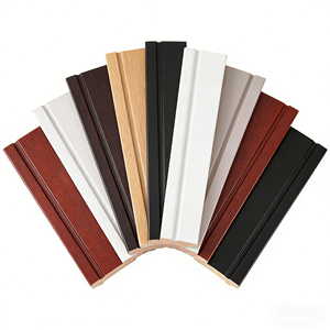 Rodapié de madera estilo europeo, diseño clásico personalizado de fábrica para decoración elegante del hogar, hoteles e interiores. - Product Image 1