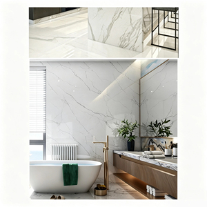 Panneau décoratif en plastique SPC brillant UV imperméable à l'eau, effet marbre, pour comptoir de bar et murs intérieurs - Product Image 4