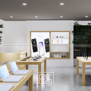 Boutique de móveis para laptop, mesa de madeira personalizada de alta qualidade para exibição de loja, <span class=keywords><strong>design</strong></span> de móveis, loja móvel - Product Image 2