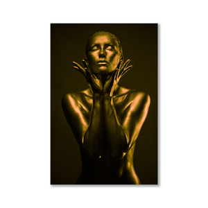 Africa canvas print immagini da parete fiore luminoso kit pittura diamante regalo artistico donna africana vernice per pittura opera d'arte da parete - Product Image 1