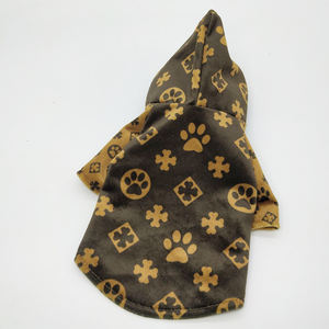 लक्जरी डिजाइनर पंजा प्रिंट सर्दियों शरद ऋतु पालतू कपड़े कुत्ते जैकेट XS-2XL डिजाइनर पिल्ला फ्रेंच बैल कोट - Product Image 3