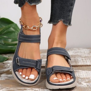 Sandalias de Mujer con Cierre de Velcro, Suela de Goma Antideslizante, Tallas EU 35-43, Transpirables, Compatibles con OEM, para el Uso Diario, Playa, Aire Libre, Casuales - Product Image 5