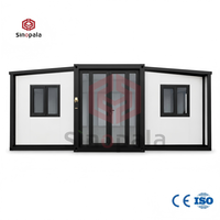 Maison conteneur pliable en kit 20 pieds, maisonnette modulaire abordable avec salle de bain et cuisine