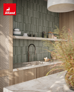 Gabinete de <span class=keywords><strong>Cocina</strong></span> <span class=keywords><strong>con</strong></span> Puerta de Madera Natural <span class=keywords><strong>con</strong></span> Acabado de Chapa de Roble Estilo Francés Alland, <span class=keywords><strong>con</strong></span> Puerta de Rejilla Texturizada <span class=keywords><strong>con</strong></span> Tejido de Ratán - Product Image 5