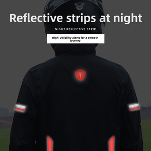 Impermeabile Riflettente Personalizzato per Moto/<span class=keywords><strong>Bici</strong></span> Elettrica, Set Giacca e <span class=keywords><strong>Pantaloni</strong></span> in Poliestere, per Consegnatori - Product Image 3
