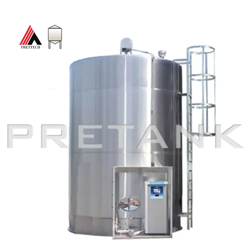 Cấp thực phẩm ngoài trời sữa lớn lưu trữ Tank ngoài trời sữa Silo