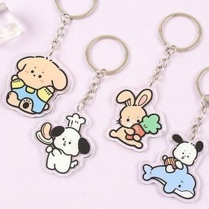 Custom Printed Acrylic Key Chain Charms Cartoon Acrylic Keyring Transparent Clear Acrylic Keychain Wholesale - Product Image 2