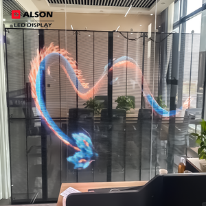 Décor intérieur LED ALSON, écran transparent en acrylique LED RGB, mur de bulles, <span class=keywords><strong>rideau</strong></span> d'eau, bande lumineuse changeante de couleur, décoration illuminée - Product Image 1