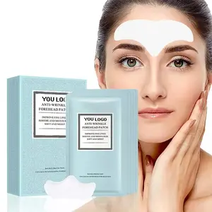 Anti face wrinkle pads overnight smoothing resistant anti-wrinkle patch forehead stickers