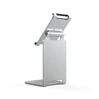 Support de tablette de bureau PS-2020 Présentoir de terminal de point de vente en aluminium deux-en-un