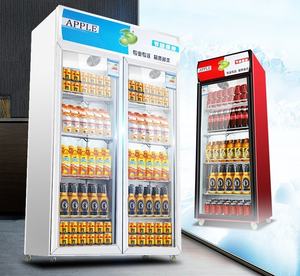 Refrigerador vertical de tres puertas para <span class=keywords><strong>supermercado</strong></span>, con ruedas, frezzer - Product Image 5