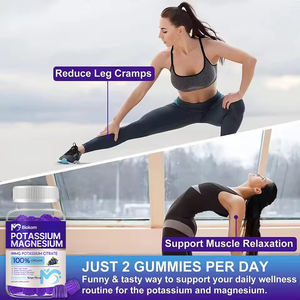 Rasa anggur kustom bebas gula <span class=keywords><strong>Vitamin</strong></span> C B6 & <span class=keywords><strong>B12</strong></span> potasium Citrate Magnesium Glycinate tidur Gummies suplemen melatonin-free - Product Image 6