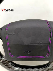 YTcarbon pour 90-93 Covrette <span class=keywords><strong>C4</strong></span> Racing Style volant en Fiber de carbone véritable personnalisé - Product Image 4