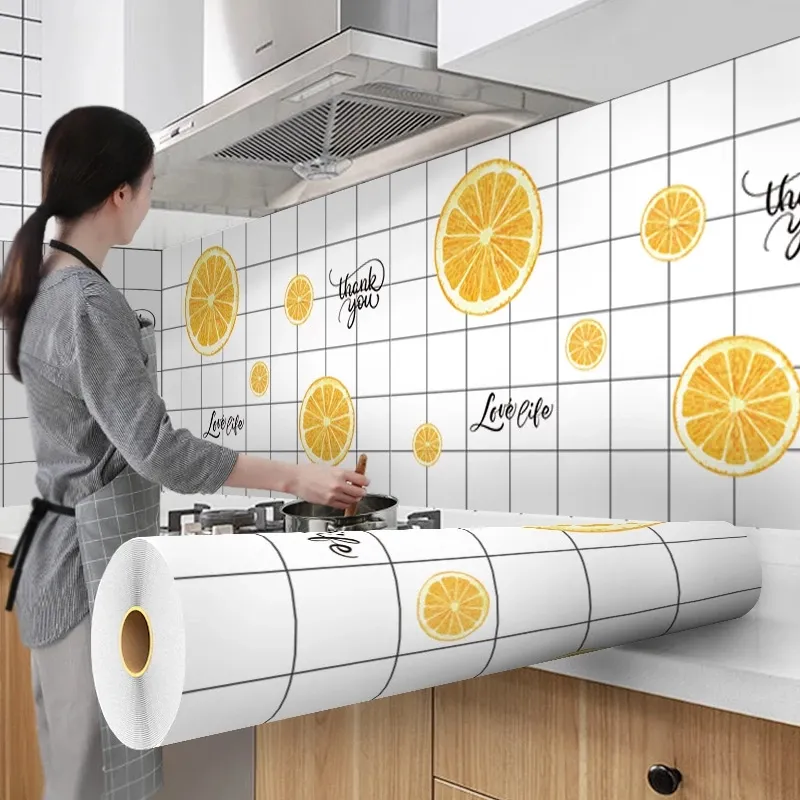 Mosaic Wall Tile Peel and Stick Auto-adesivo Backsplash DIY Kitchen Oil Proof Wall Sticker