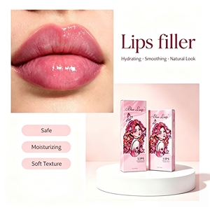 Gel d'acide hyaluronique monophasique réticulé injectable à l'aspect naturel, produit de comblement dermique modéré pour les rides faciales modérées - Product Image 1