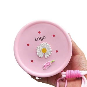 Bolsa de Silicona con Cierre y Orificios, Organizador de Cosméticos Impermeable de 12.5cm x 12.5cm, Bolsa de Mano para Viaje - Product Image 1