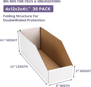 Tùy Chỉnh Thân Thiện Với Môi Mở-Top Các Tông Sóng Hiển Thị Hộp Giấy Bền Sách Bộ Phận Bộ Sưu Tập Thùng Tập Tin Lưu Trữ Hộp - Product Image 3