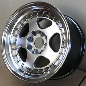 ล้อแม็กซ์อลูมิเนียมสำหรับรถยนต์ ขนาด <span class=keywords><strong>15x7</strong></span>/15x8.5/16x8/16x9/17x9/17x10/4x100 5x114.3 สีเงิน/ทอง/ดำ แบบใหม่ 5 ก้าน สามชิ้น - Product Image 2
