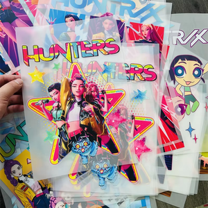 Adesivo in Vinile Termotrasferibile di Alta Qualità per <span class=keywords><strong>Stampa</strong></span> DTF KPOP Demon Hunters, Pronto per la Pressatura <span class=keywords><strong>su</strong></span> <span class=keywords><strong>Abbigliamento</strong></span> - Product Image 2