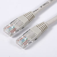 Cables de Conexión Ethernet CAT5 Premium para Redes Industriales de IoT con Transmisión de Datos de Alta Velocidad, 0.4m, Color Beige