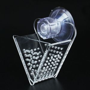 Mangiatoia per gamberetti acquario accessorio a forma di V in plastica per pesci con ventosa per l'alimentazione dei vermi negli acquari di gamberetti - Product Image 4