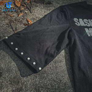 <span class=keywords><strong>Custom</strong></span> Heren 100% Katoenen <span class=keywords><strong>T</strong></span>-Shirt 280 Gsm Zuur Gewassen Ontwerp Kralen Strass Streetwear Distress Borduurwerk Patch <span class=keywords><strong>T</strong></span>-<span class=keywords><strong>Shirts</strong></span> - Product Image 4