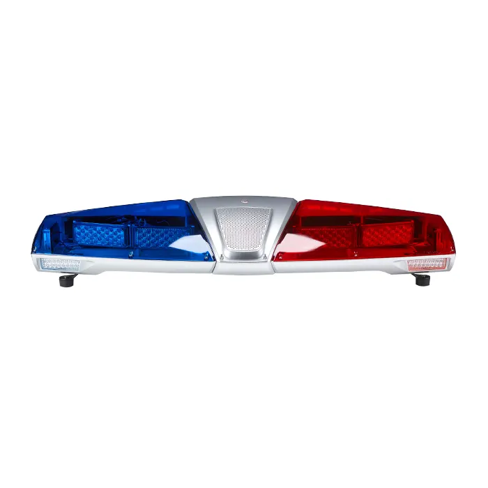 Senken Wholesale 60W Ambulance Car LED Strobe Light Bar Warning Lightbar With Speaker
