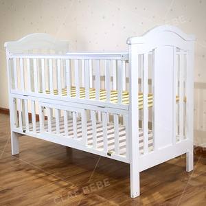 Lits bébé en bois série pliée berceaux bébé avec fonction de rangement lit de jeu - Product Image 1