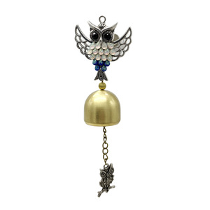 Carillons éoliens hibou en métal Carillons éoliens auto-aspirants pour la décoration de la maison Carillon éolien suspendu en métal - Product Image 6