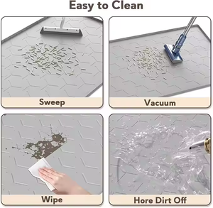 Silikon EVA Katzenstreu matte Wasserdichtes Urin-Fangpad Streu kontrolle Weniger Abfall Einfache Reinigung Wasch barer Katzenstreu - Product Image 5