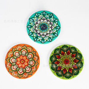 Imanes redondos para nevera con mandala, 3 piezas, pegatinas magnéticas, decoración del hogar, regalos culturales - Product Image 2