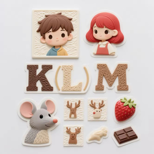 3D Gel Letters and 4D Relief Sculpture Digits Blank Number Plate - Product Image 5