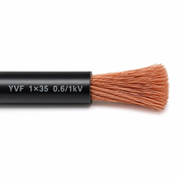 Câble monophasé YVF robuste 0,6/1 kV, gaine résistante à l'huile pour équipement amovible d'atelier, raccordement électrique 1*35mm²