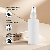 Pulvérisateur de brouillard cosmétique rechargeable avec buse de brouillard fin Récipient de liquide vide sans Bpa 100ml Bouteille de pulvérisation en plastique pour les soins de la peau