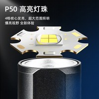 Senter LED Taktis Aluminium Alloy ABS Tahan Air IP65 EDC Outdoor Mini USB Isi Ulang Sinar Dapat Diatur Lumen Tinggi Tipe-C
