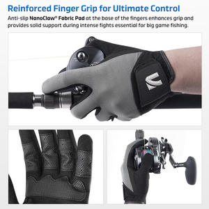 Gants de pêche NOEBY Fishing Power Game Shore Casting Nanoclaw, utilitaires, respirants, avec grip en tissu, pour toutes les utilisations. - Product Image 3