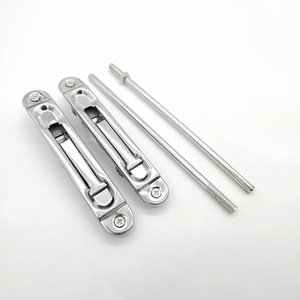 Perno de Puerta Plano PH 375 de Acero Inoxidable Revestido de Hierro Tipo F, Herraje Central para Puertas Cortafuegos - Product Image 1