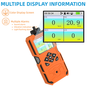 Rilevatore di <span class=keywords><strong>Gas</strong></span> Portatile SHIELD <span class=keywords><strong>4</strong></span> in 1 con Display a Colori per CO/EX/H2S/O2/NO/S02/NH3/H2 Analizzatore di <span class=keywords><strong>Gas</strong></span> Portatile con Pompa Integrata - Product Image 3