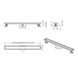 Saluran Pembuangan Lantai Kamar Mandi Anti Bau dari Baja Tahan Karat SUS304 dengan Sistem Penyaring Ubin - Product Image 5