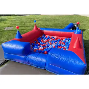 Custom 0.55mm pvc high quality inflatable ball pond kids fun inflatable kids ball pools with air juggler