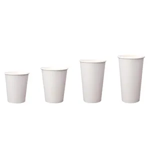 LOKYO wholesale custom printed logo 8oz plastic free biodegradable disposable paper cup