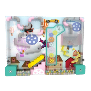 Équipement de <span class=keywords><strong>jeux</strong></span> d'intérieur commercial pour enfants |   Aire de <span class=keywords><strong>jeux</strong></span> intérieure pour enfants avec toboggan et mur de jeu à balles - Product Image 5
