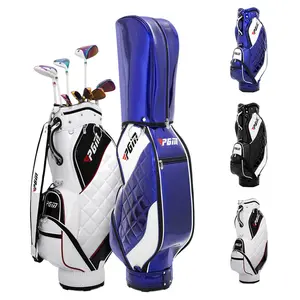 Custom New Outdoor Sport Durable Waterproof Golf Leather PU Staff Bag Golf Bag