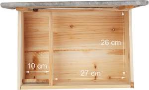 <span class=keywords><strong>Maison</strong></span> d'alimentation <span class=keywords><strong>hérisson</strong></span>, avec rabat de rat, entrée de labyrinthe, bois de sapin, protège les hérissons des ennemis tels que les chats ou les rats - Product Image 3