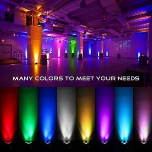 DJ Uplight 3*18w Wedding + UV <span class=keywords><strong>DMX</strong></span> <span class=keywords><strong>DMX</strong></span> Up aydınlatma kama pil kablosuz Uplights düğün için parti aydınlatması sahne ışık - Product Image 6